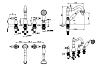 Смеситель для ванны с душем Boheme Royal Cristal 391-Royal/CRST бронза