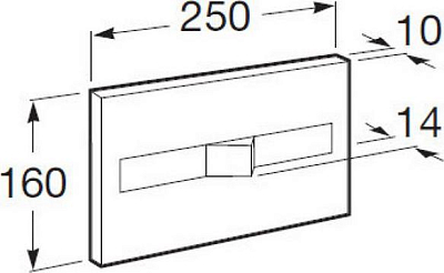 Кнопка смыва Roca Dual 890096001 хром