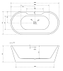 Акриловая ванна Abber 150х70 AB9299-1.5 белый