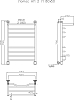 Полотенцесушитель водяной Тругор Лотос НП 2 П 80*50 (ЛЦ28)