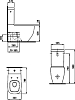 Чаша для унитаза-компакта Laufen Palomba 8.2480.6.000.000.1