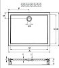 Акриловый поддон для душа Riho Davos 271 D002012005 90x80 см белый
