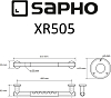 Поручень Sapho X-Round XR505, хром