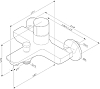 Смеситель для ванны с душем AM.PM X-Joy F85A10500, хром