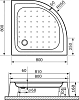 Поддон для душа RGW Acrylic Lux/TN-Р 80x80