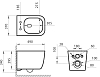 Подвесной безободковый унитаз Art&Max Rimini AM204CHR, белый