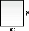 Зеркало Corozo Алиот SD-00000604 Белое