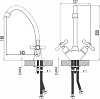 Смеситель Zorg Sanitary ZR 800 K-81-4 для кухонной мойки