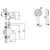 Смеситель для душа Lemark Pramen LM3303C хром