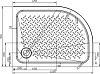 Поддон для душа Cezares Tray RH 120/90 13 W Rsk