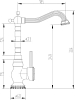 Смеситель для кухонной мойки ZorG Antic A 305K-BR бронза