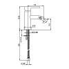 Смеситель для биде Paini Brera 74CR304 хром