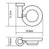 Мыльница WasserKRAFT Donau K-9400 K-9429 хром