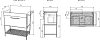 Тумба под раковину Sanflor Бруклин 98 см С02707