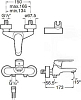 Смеситель для ванны Roca Logica 5A0127C00