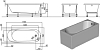 Акриловая ванна Kolpa San Tamia 170x75 с каркасом