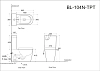 Напольный унитаз безободковый Aquanet Atago-C1 BL-104N-TPT с бачком 203351, крышка микролифт