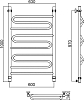 Полотенцесушитель водяной Aquanerzh Зигзаг 100х60