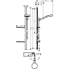 Душевой набор Hansgrohe Rainfinity 130 3jet 27674000 Unica'1500 Casetta EcoSmart, корпус хром, лицевая часть черная, 3 режима струи