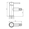 Смеситель для биде Koller Pool Orion OR0300 хром