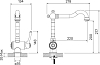Смеситель для кухонной мойки Iddis Oldie OLDBRL0i05, бронза