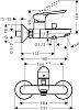 Смеситель для ванны с душем Hansgrohe Logis E 71178000/71415000/26532400 хром