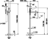 Напольный смеситель для ванны Gessi Rettangolo 53129#031, хром