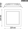 Встраиваемый светодиодный светильник Novotech Luna 358035