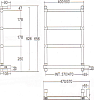 Полотенцесушитель электрический Margaroli Sole 542 BOX SC0542B1501, золото