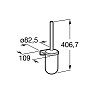 Настенный держатель для ёршика Roca Superinox 815692001