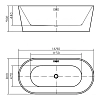 Акриловая ванна Swedbe Vita 169х80 8800G зеленый, белый