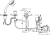 Смеситель Rav Slezak Dunaj D464.5/NP1/570 на борт ванны