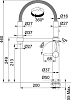 Смеситель для кухонной мойки Franke Pescara Semi-Pro 360 115.0393.977, нержавеющая сталь