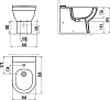 Напольное биде Creavit Vitroya VT500