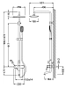 Душевая система Schein Pillar 493HS/Z8005055PT хром