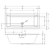 Акриловая ванна Riho Rething Cubic B104012005 белый