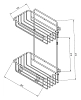 Полка Tekno-tel ES095SSS хром