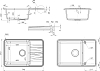 Мойка кухонная Domaci Римини DG R-503 серая