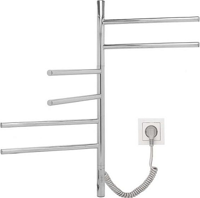 Полотенцесушитель электрический Vincea 43x80 VTD-1S2CE, хром