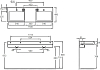 Раковина Jacob Delafon Terrace EXA112-00 150 см двойная