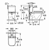 Напольный унитаз Grohe Euro Ceramic 39338000/39332000, безободковый