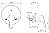 Смеситель для душа Ideal Standard Dot A7164AA хром