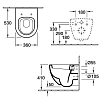 Подвесной унитаз Esbano Amapola, белый, сиденье с крышкой 'soft-close'