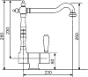 Смеситель Zorg Sanitary ZR 320 Y для кухонной мойки